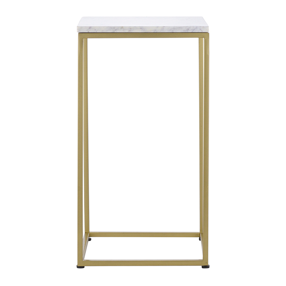 Набор из 2-х столиков mayen gold, белые/золотистые
