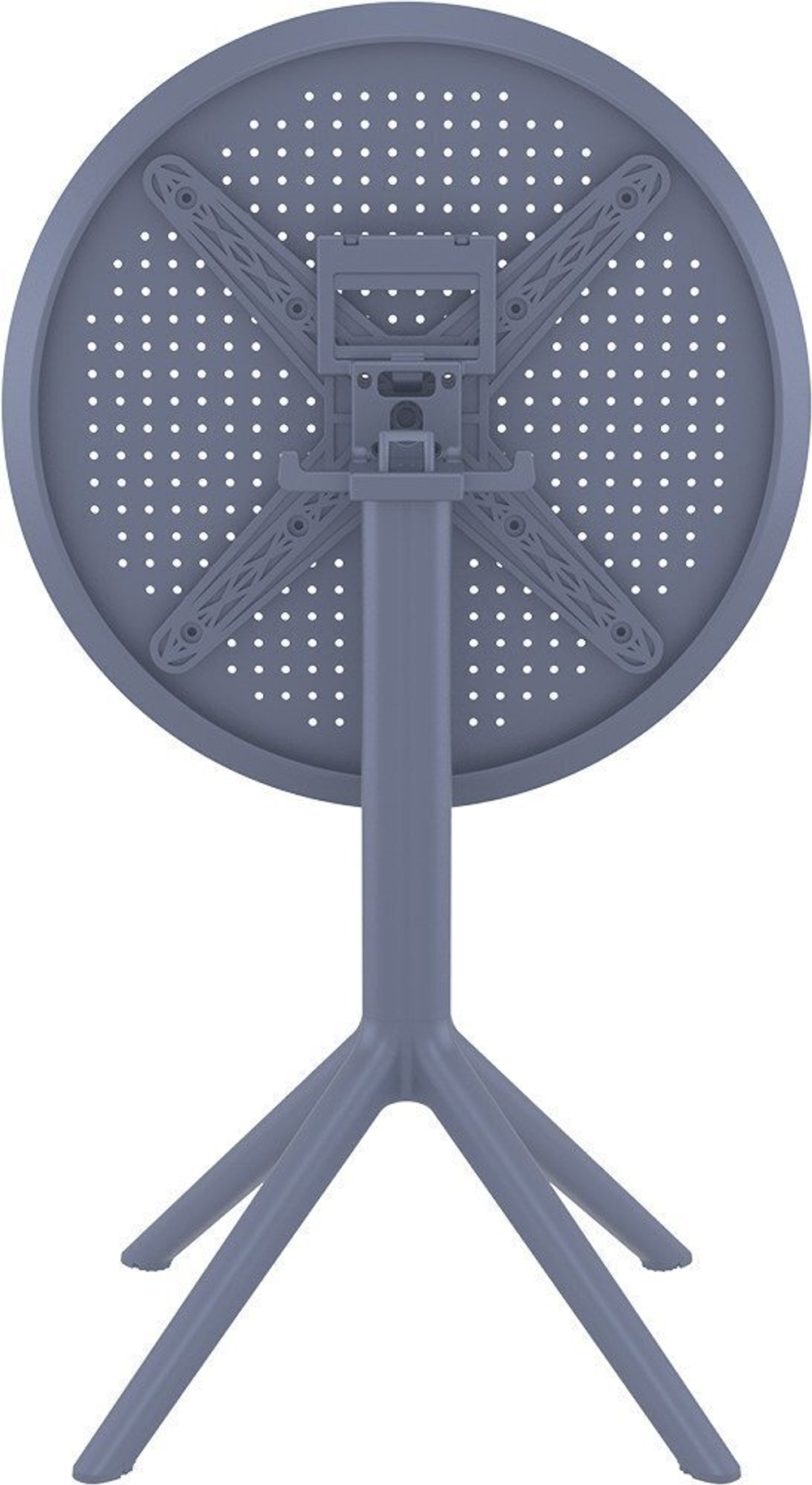 Комплект пластиковой мебели Siesta Contract Sky Folding 60 Cross, темно-серый