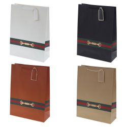 GAEM Пакет подарочный (бумага 210г/м2, блок 12шт), L31 W12 H40 см, 4в.