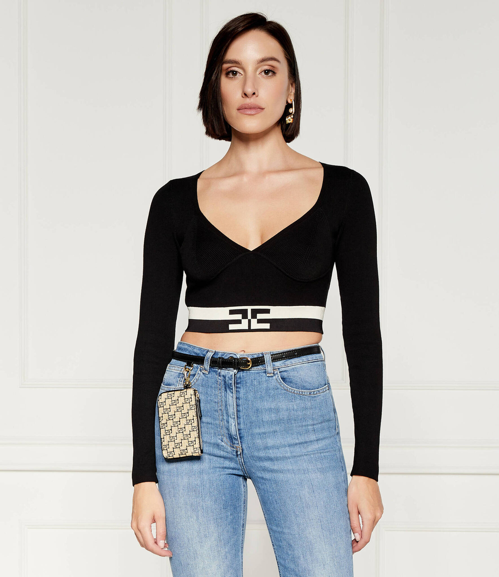 Топ Elisabetta Franchi - черный(MK55S46E2)