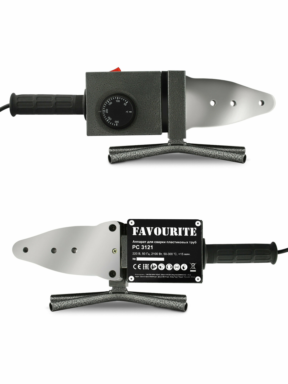 Аппарат для сварки пп труб FAVOURITE PC 3121  Вт 2100 (127113121)