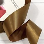 Лента Атласная 3,8см х 110м Полиэстер класс А (Коричневый)