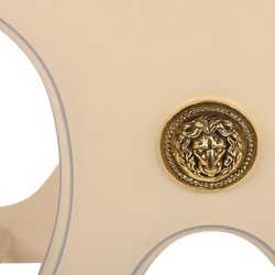 Скамья Сорренто Айвори Пломбир Латунь