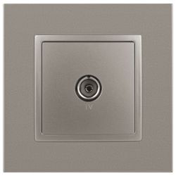 Розетка ЭРА Elegance 14-3101-16 TV одиночная, титан