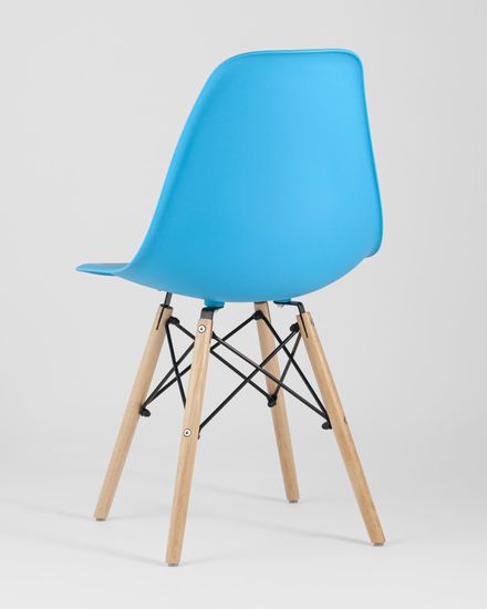 Стул Eames Style DSW бирюзовый x4 (разборный каркас)