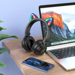 Накладные Bluetooth наушники Borofone BO18 cat ear black