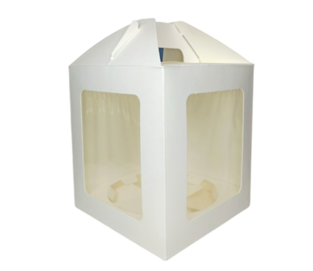 Коробка для кулича с ложементом, 160*160*180 мм (белая)