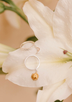 Кольцо «Солнце» с позолотой