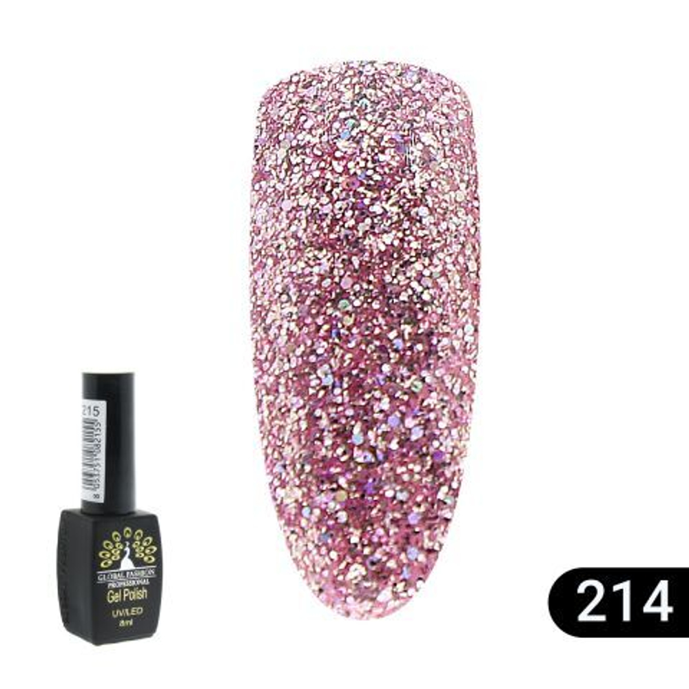 Гель лак BLACK ELITE 214, Global Fashion 8 мл