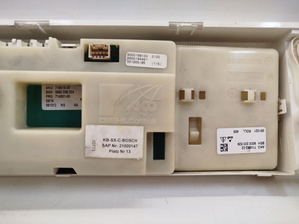 465 Силовой модуль и панель индикации в сборе для стиральной машины Bosch WLF 16261 б/у