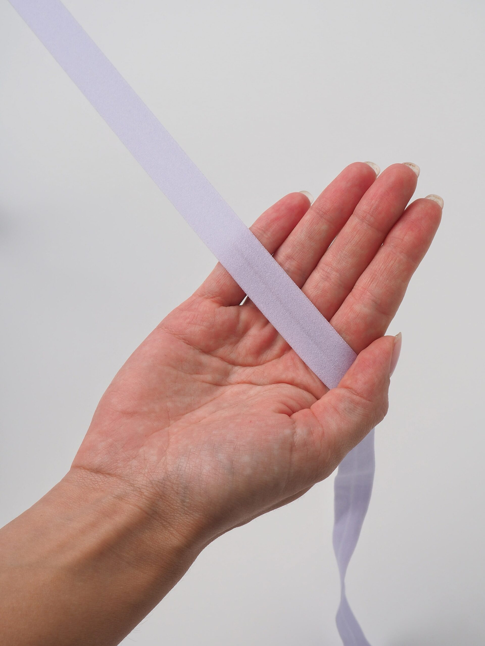 Бейка эластичная орхидея матовая ширина 15 мм