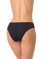 Трусики-слипы с сердечками (Размер: M) (Цвет: черный)