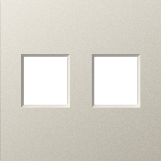 Накладка 2-я для розеток RJ45, TV, SAT,  матовый кашемир,  серия A07