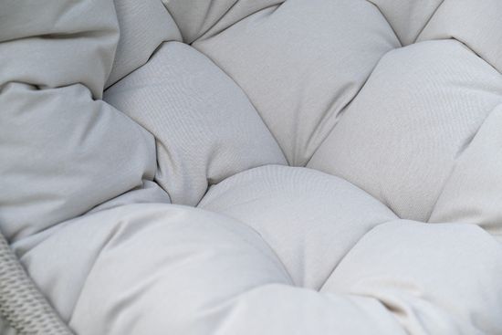 "Севилья" кресло-кокон из искусственного ротанга, цвет светло-серый