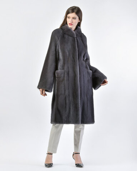 Шуба из меха норки