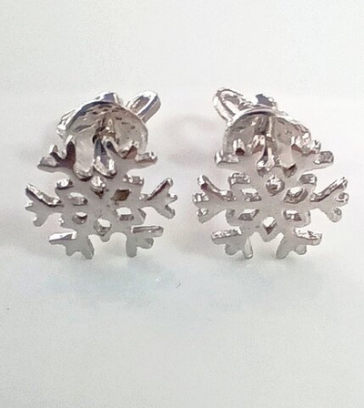 Серьги-пусеты Эстерелла, серебро 925 пробы, родированные/Ф