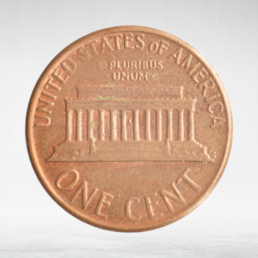USA, 1 Cent, 1976 - Lincoln Memorial Cent, VF