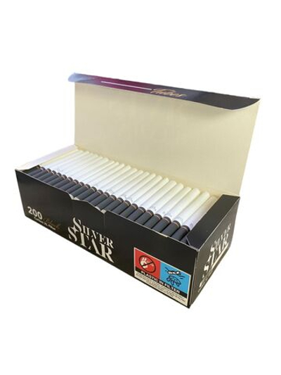 Гильзы для сигарет "Silver Star" Carbon Black Tipping XL 8.1/24мм 10х200шт (Комплект)