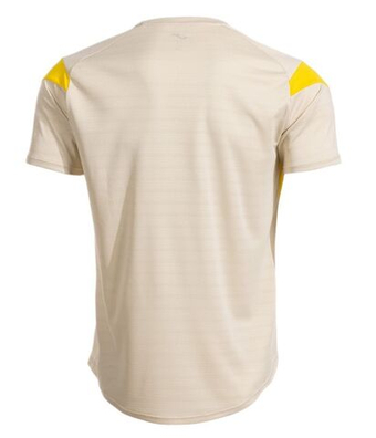 Мужская теннисная футболка Joma Montreal Short Sleeve - beige/yellow