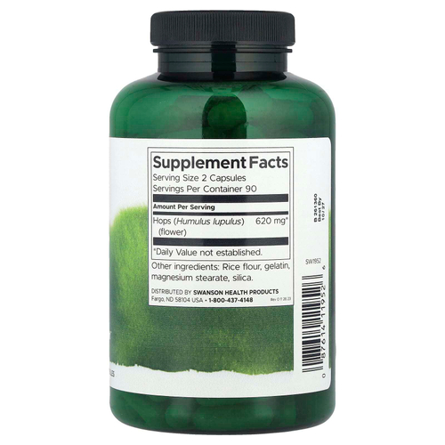 Swanson, Хмель Full Spectrum®, 310 мг, 180 капсул