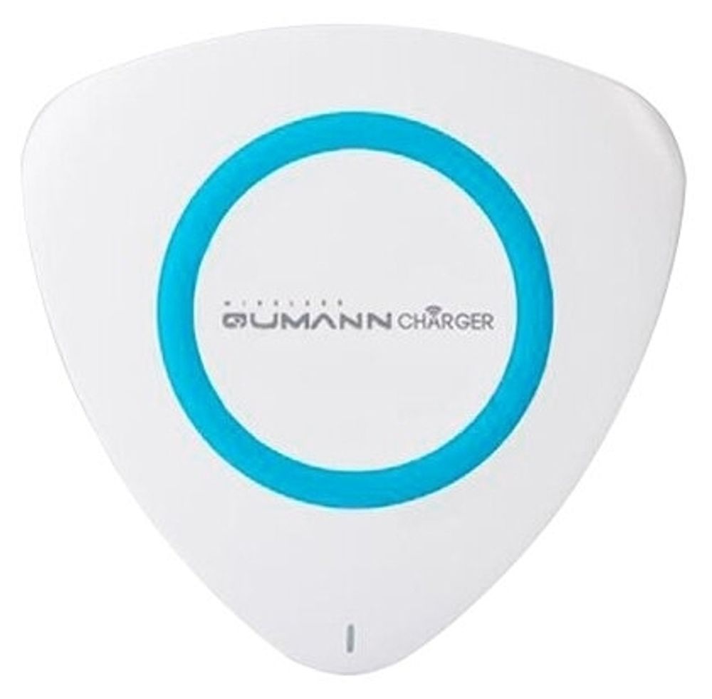 Qumann QWC-01 Wireless Delta Qi Charger White/Blue ring 50514 Беспроводное зарядное устройство