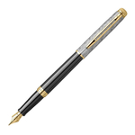Ручка перьев. Waterman Reflections of Paris Hemisphere DeLuxe (2200837) Black GT M подар.кор.