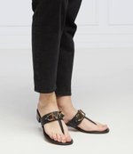 Кожаные шлепанцы izzy Michael Kors - черный(40S2IZFA6L)