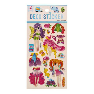 Наклейки выпуклые "Девочки" 20*10см.