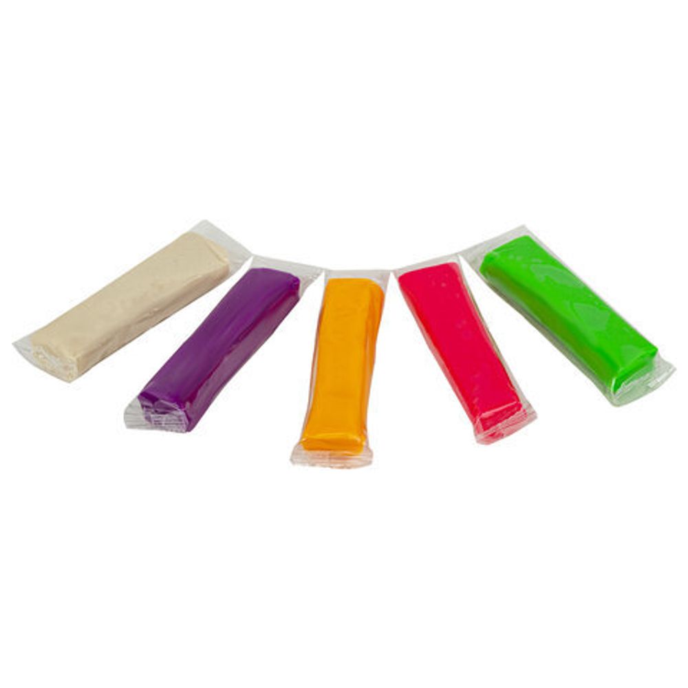 Набор для лепки "Волшебное тесто" 250 г, 5 цветов, ВОЛШЕБНЫЙ МИР, VT013