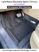 Автомобильные коврики ЭВА с бортами для Land Rover Discovery Sport I (19-н.в.) рестайлинг