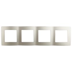 12-5004-15 ЭРА Рамка на 4 поста, Эра12, перламутр | Эра 12 Перламутр
