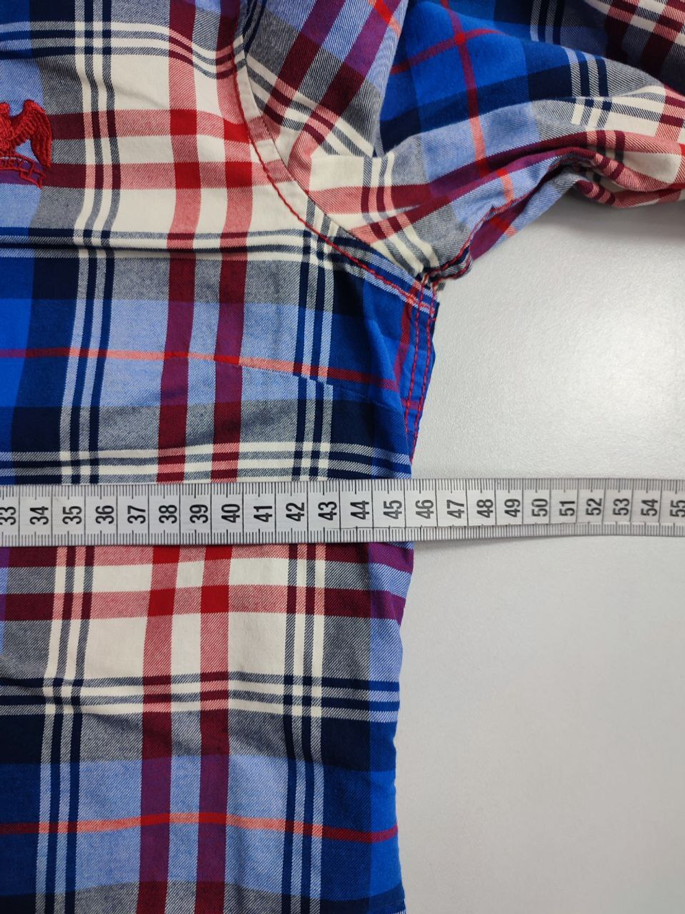 Рубашка Plory  в клетку  46 размер