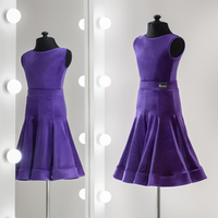 Standart 4-02-07-C | Рейтинговое платье годе для спортивных бальных танцев | Vasileva Dance