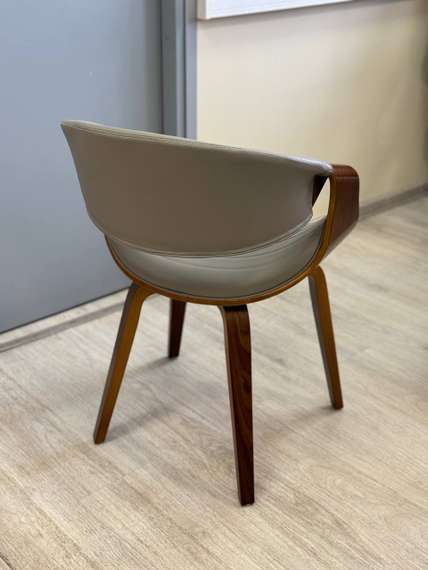 Стул Curv 2, серая экокожа