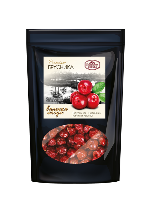 Брусника вяленая в сиропе 100 г / Сава