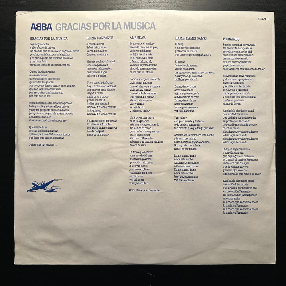 ABBA - Gracias Por La Musica (Канада 1980г.)