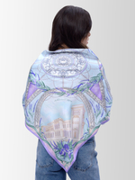 Платок «Дворцы Крыма» 100% шёлк