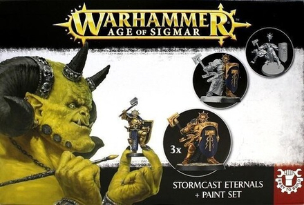 Настольная игра "Warhammer. Age of Sigmar. Stormcast Eternals+ Paint set"