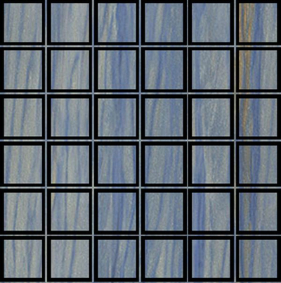 Мозаика MOSAICO AZUL MACAUBA 6mm RETT 5x5 (87192)