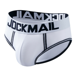 Мужские трусы брифы белые JOCKMAIL JM2041-1