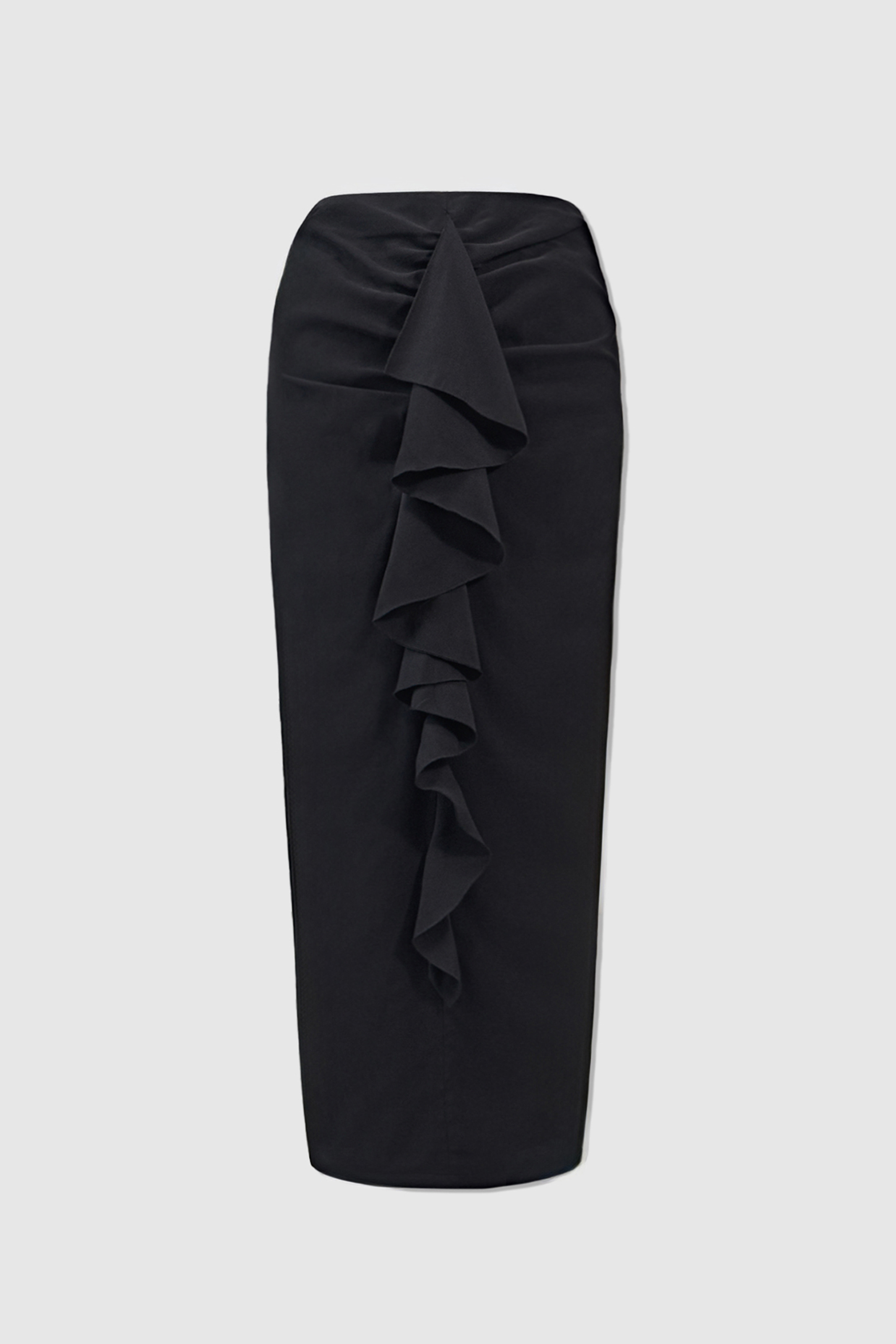 Юбка с воланом из купры