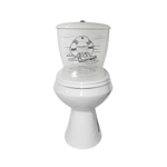 Унитаз-компакт "Элисса Стандарт" ДЕКОР круг (кос,НИЖН, сид.полипроп, арм) (Ст.Оскол)