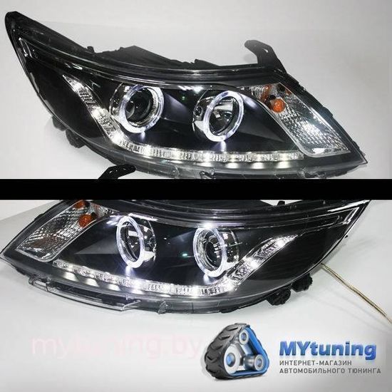 Передние фары angele eyes для Kia Rio 3(III)