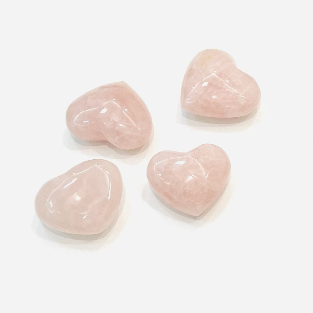 Сердце розовый кварц, 1 шт (45-55 гр)