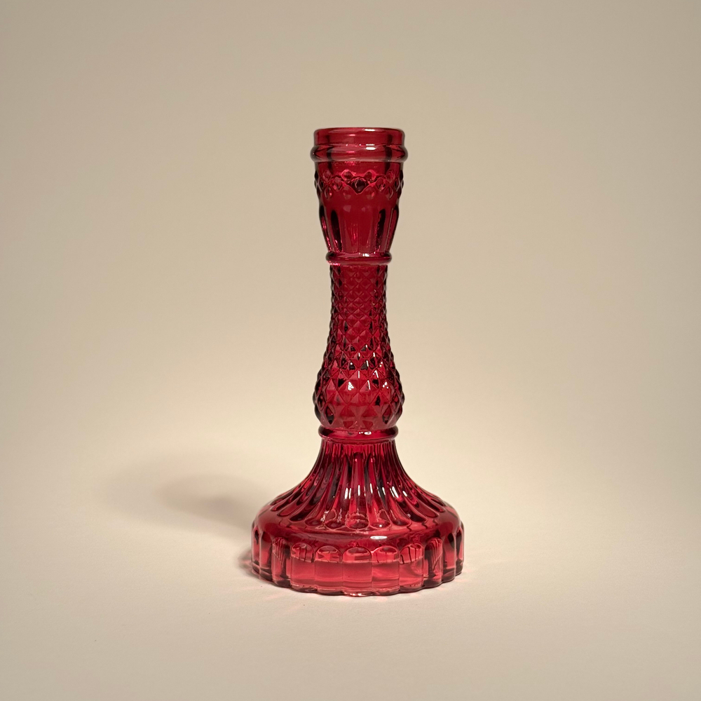 Подсвечник "Венсент", красный