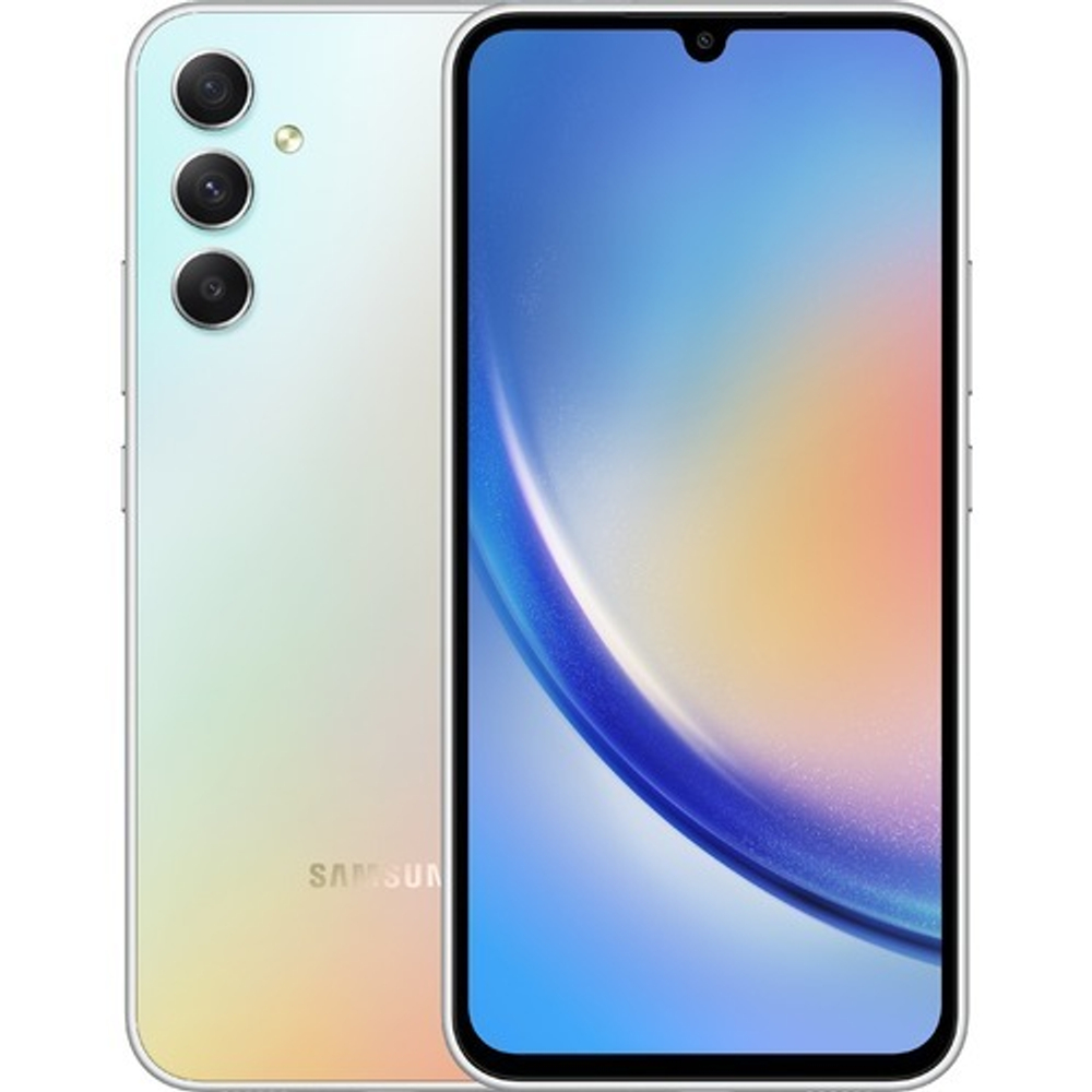 Samsung Galaxy A34 6 ГБ | 128 ГБ (Серебристый | Awesome Silver)