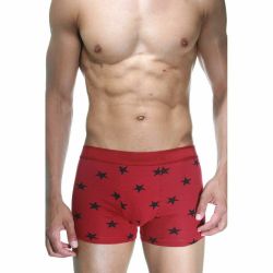 Трусы мужские боксеры бордовые с принтом DARKZONE DZN2637