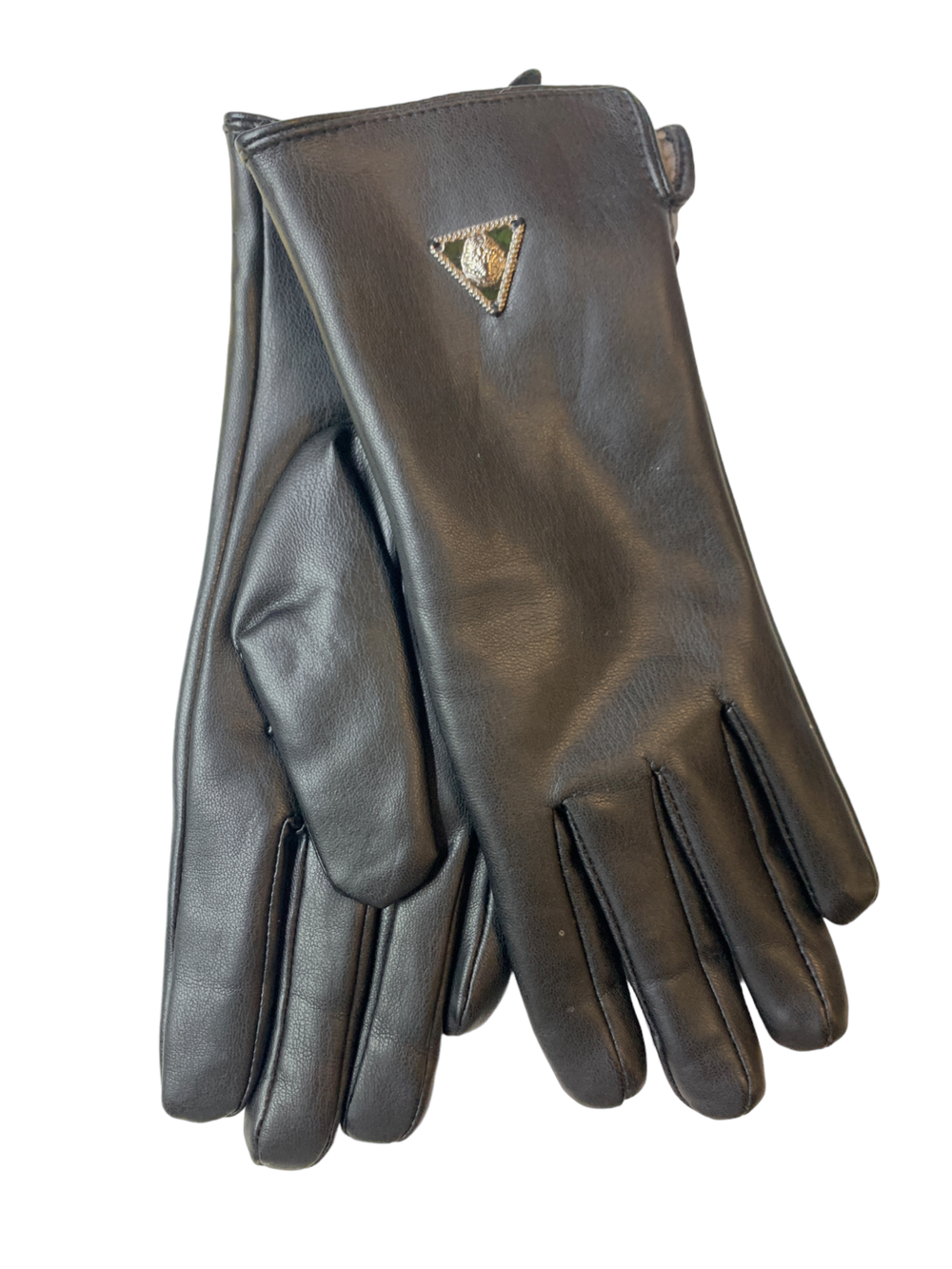 Принц.Эко кожа. Подклад трикотаж-шерсть.Перчатки.Женские.10 шт в упаковке.