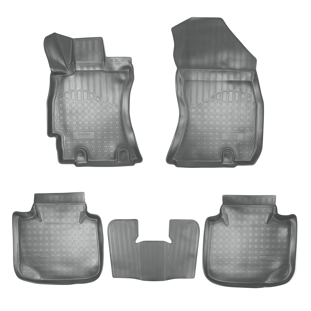 Ковры в салон Norplast/Unidec для Subaru Legacy (2017-)Полиуретан,Серый, арт.NPA11-C84-300-G