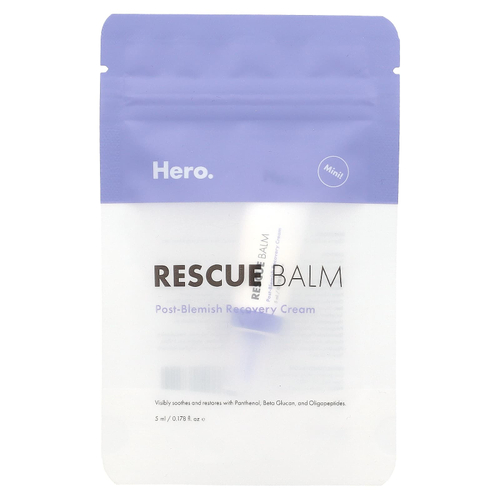 Hero Cosmetics, Rescue Balm, мини-бальзам, 5 мл (0,178 жидк. унции)